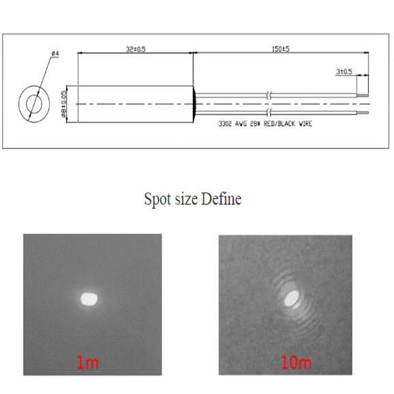 Waterproof IR Dot Laser Sight 980nm Industrial Grade Infrared Waterproof IP67 Module